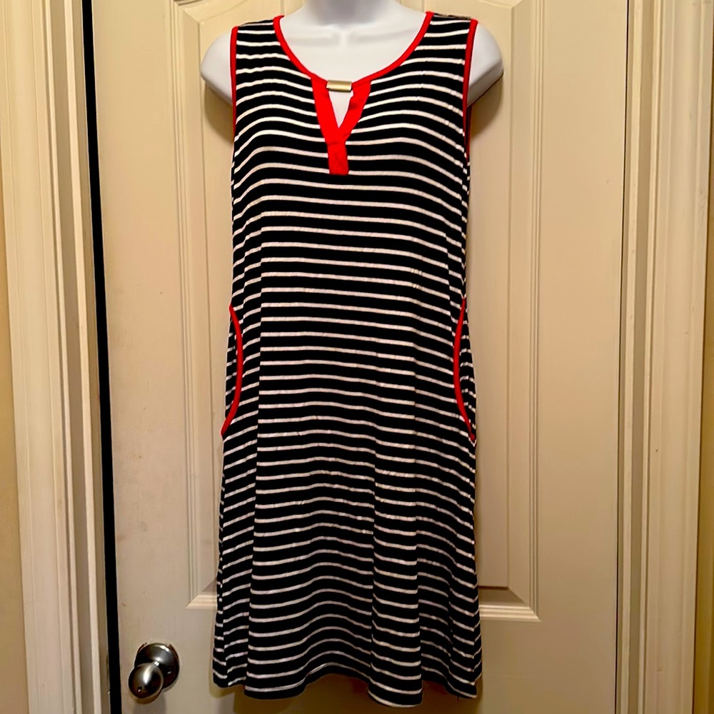 Nautical stripe dress